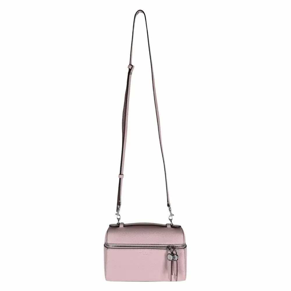 Tory Burch Slim Romy Top Handle Bag Leather Crossbody Bag Rose Pink